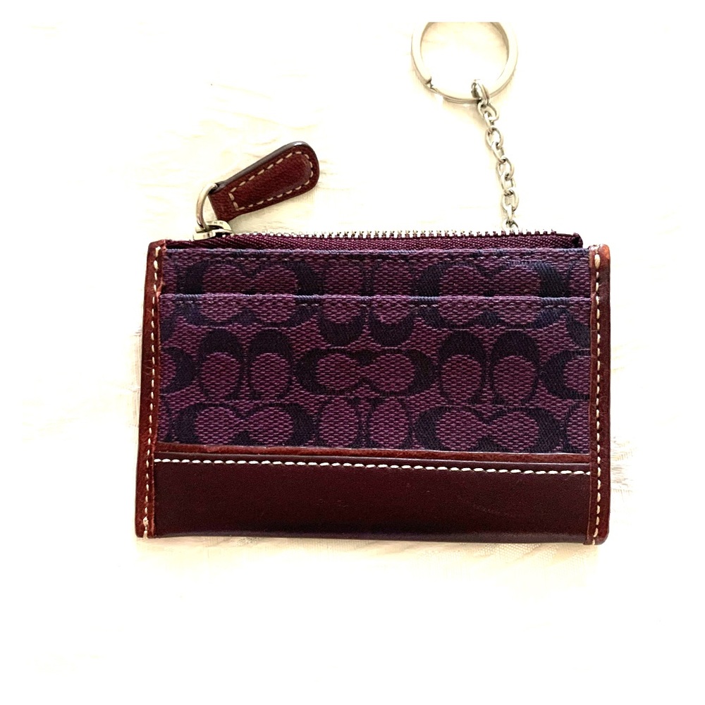 Authentic Coach card holder keychain